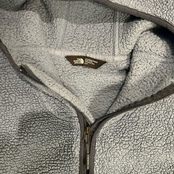 The North Face Sherpa Fleece Sweatshirt Slate blue Women’s Small def pre-loved - Picture 2 of 6